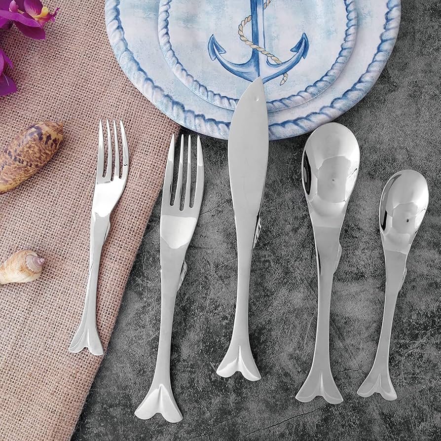 20-Piece Fish Shaped Flatware Set