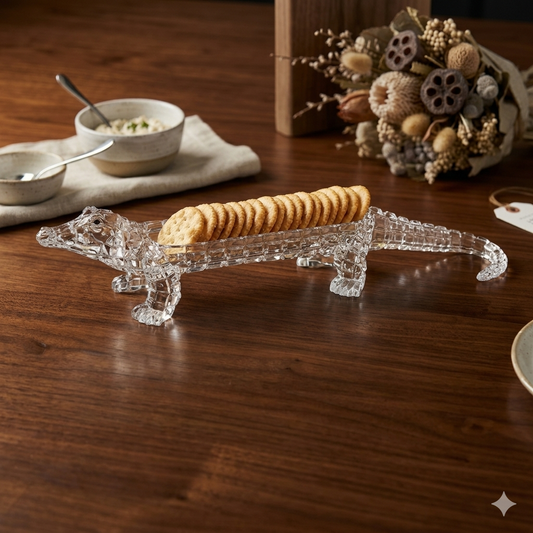 Acrylic Alligator Cracker Tray