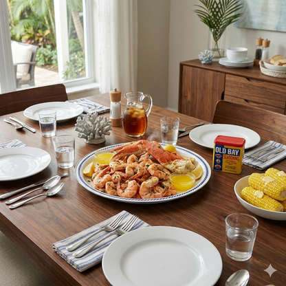 Enamelware Old Bay Serving Trays