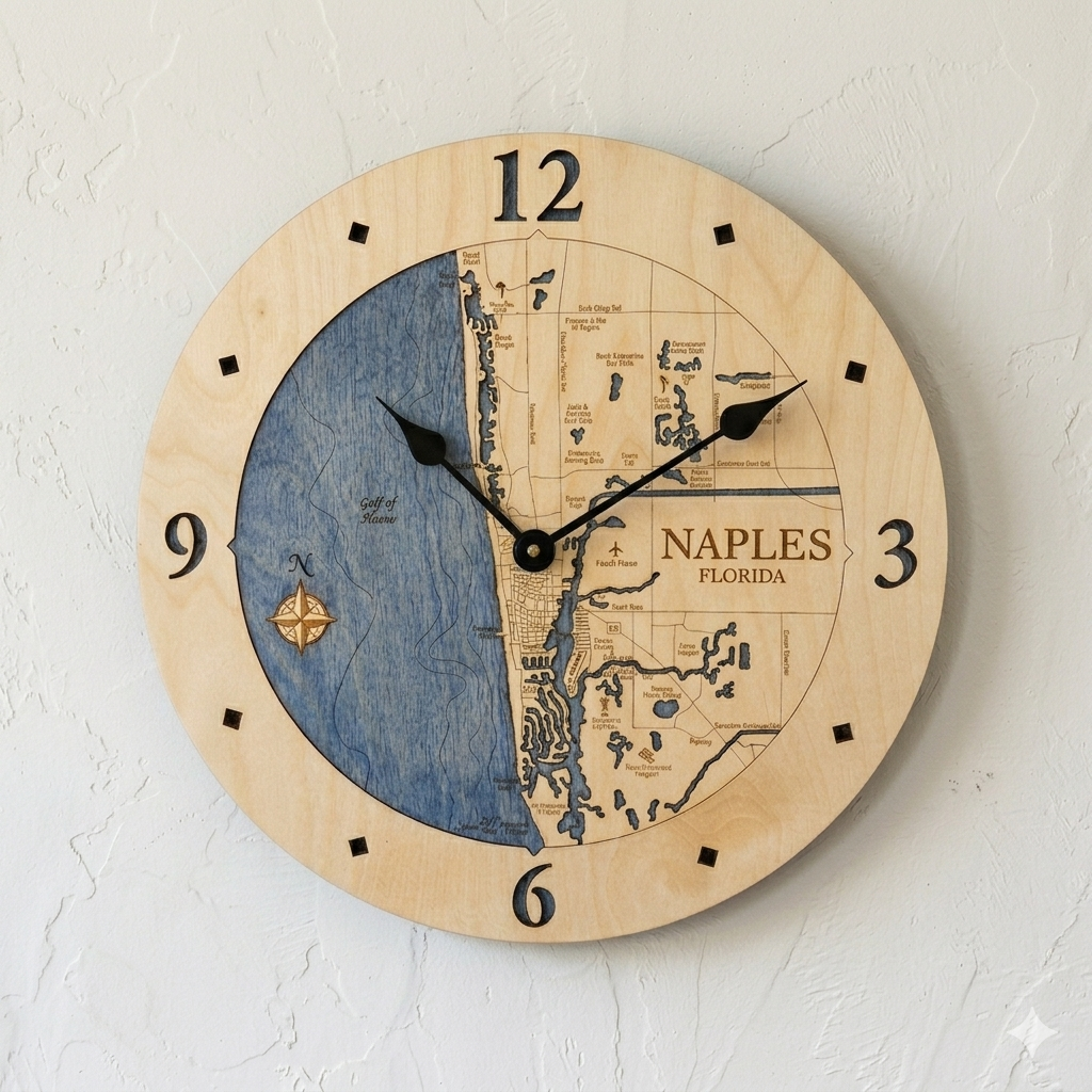 Naples Nautical Wall Clock