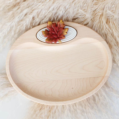"falling for you" fall leave mini on an oval wood board