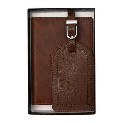Passport Case and Luggage Tag Travel Set