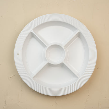 pinstripes melamine divided dish
